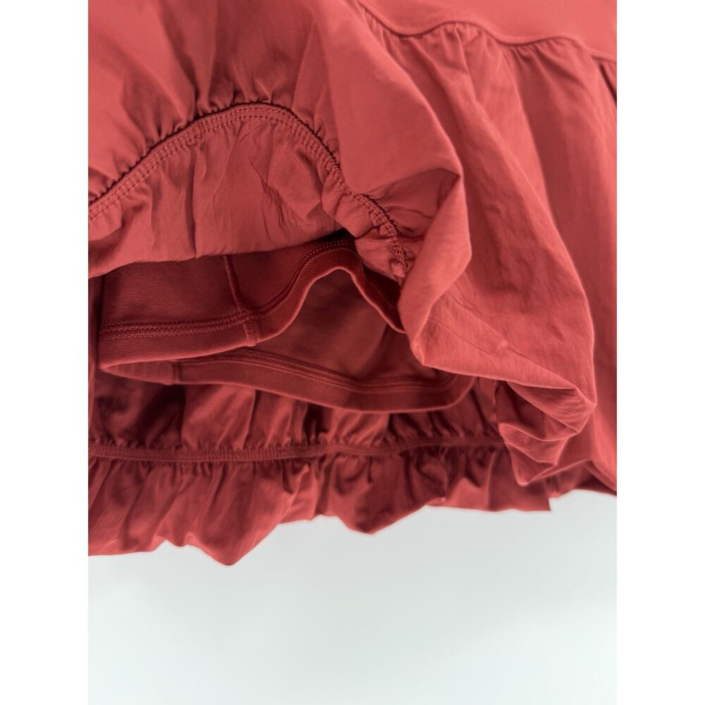Offline By Aerie Real Me Bubble Skirt Skort Size Small Burgundy Red - Picture 4 of 7